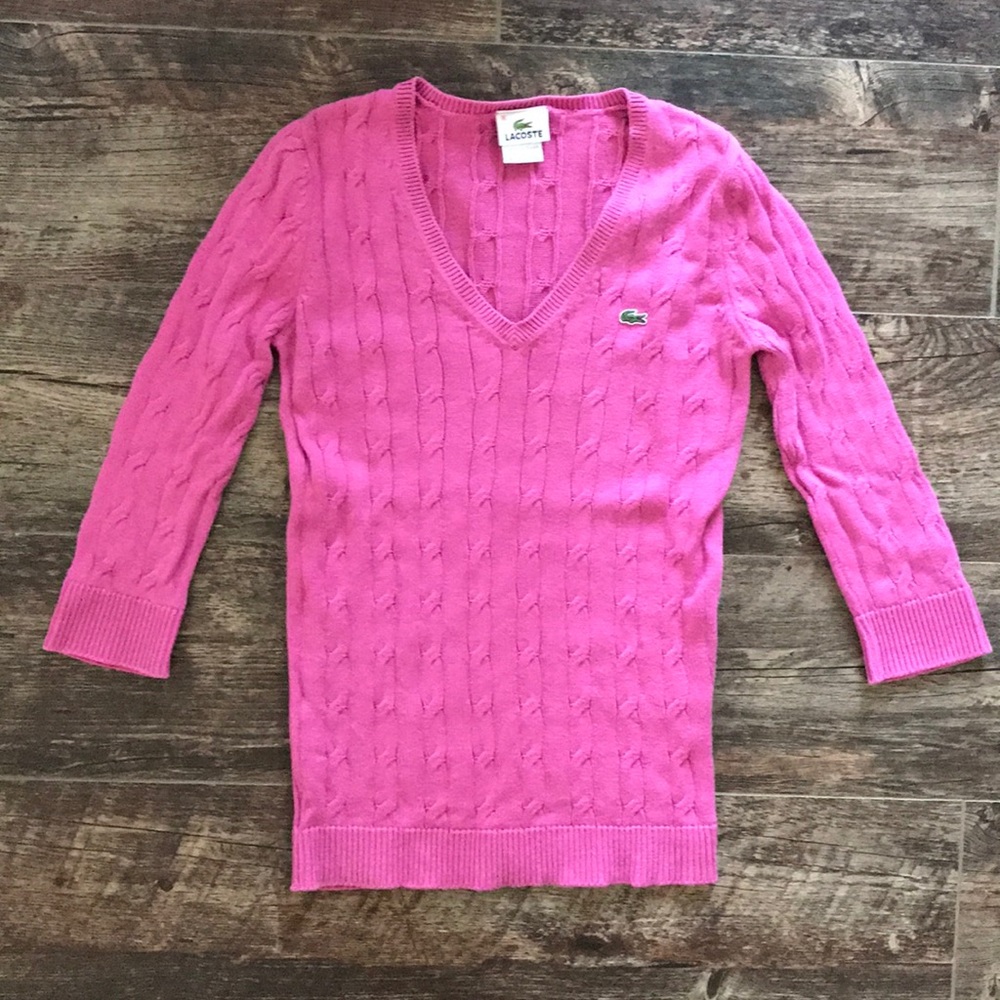 Lacoste Cable Knit Sweater